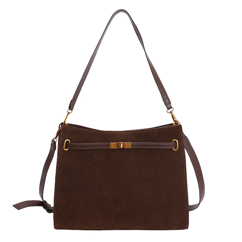 

High Quality Women Nubuck PU Leather Handbags Messenger Bags Large Capacity Ladies Shoulder Tote Bag Casual Female Shopping Bag