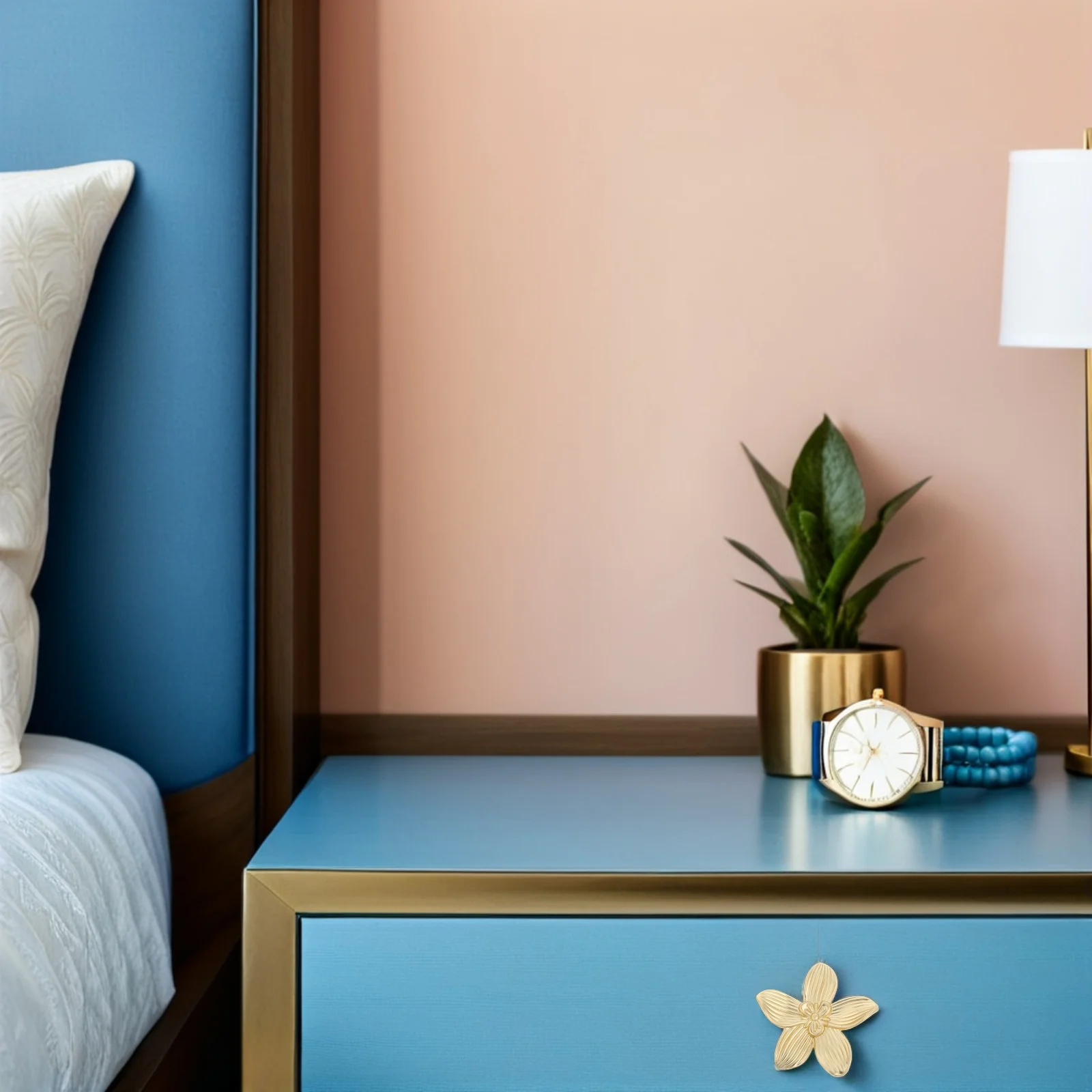 

4Pcs Gold Cabinet Pulls Vintage Flower Shape Zinc Alloy Drawer Handles Retro Petal Furniture Decorative Knobs Retro Style Handle