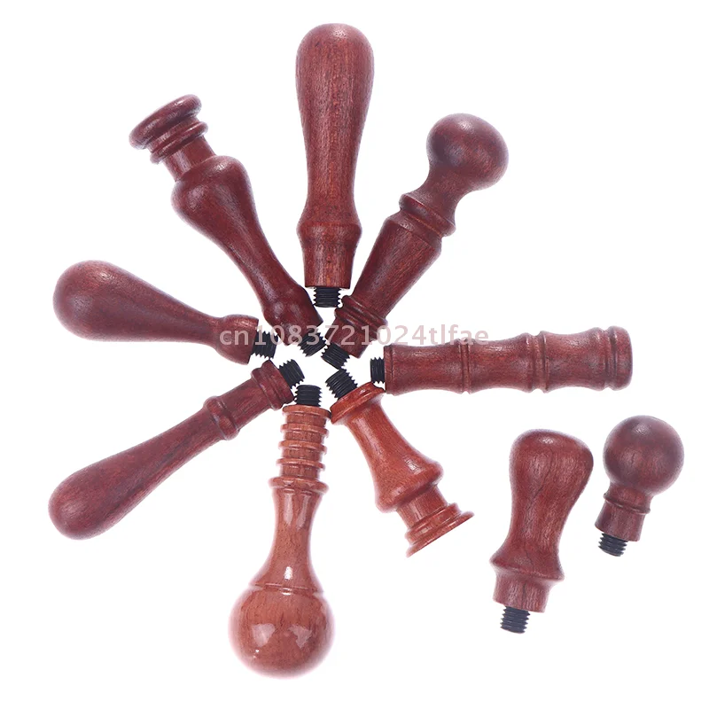 1 قطعة مقبض الخشب ختم من الشمع ختم اكسسوارات المحمولة البسيطة Diy بها بنفسك أداة الختم الرجعية الكمثرى مقبض الشمع ختم Stamps مقبض #4