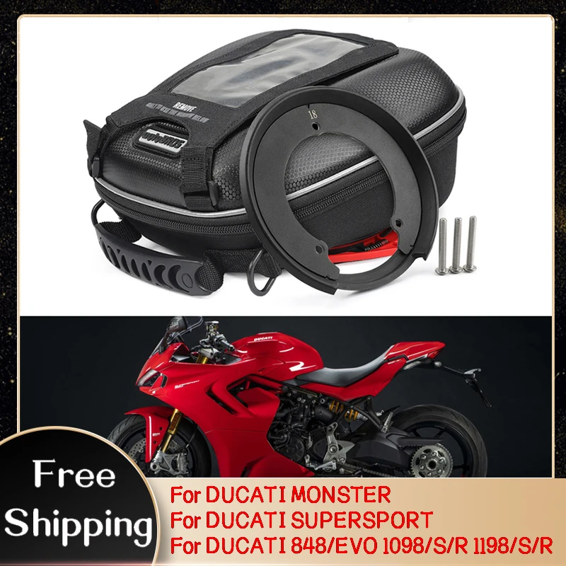 

Fuel Tank Bag For DUCATI MONSTER 797 821 937 950 1200/S/R SUPERSPORT 939/S 950 Motorcycle Waterproof Racing Bags Tanklock Racing