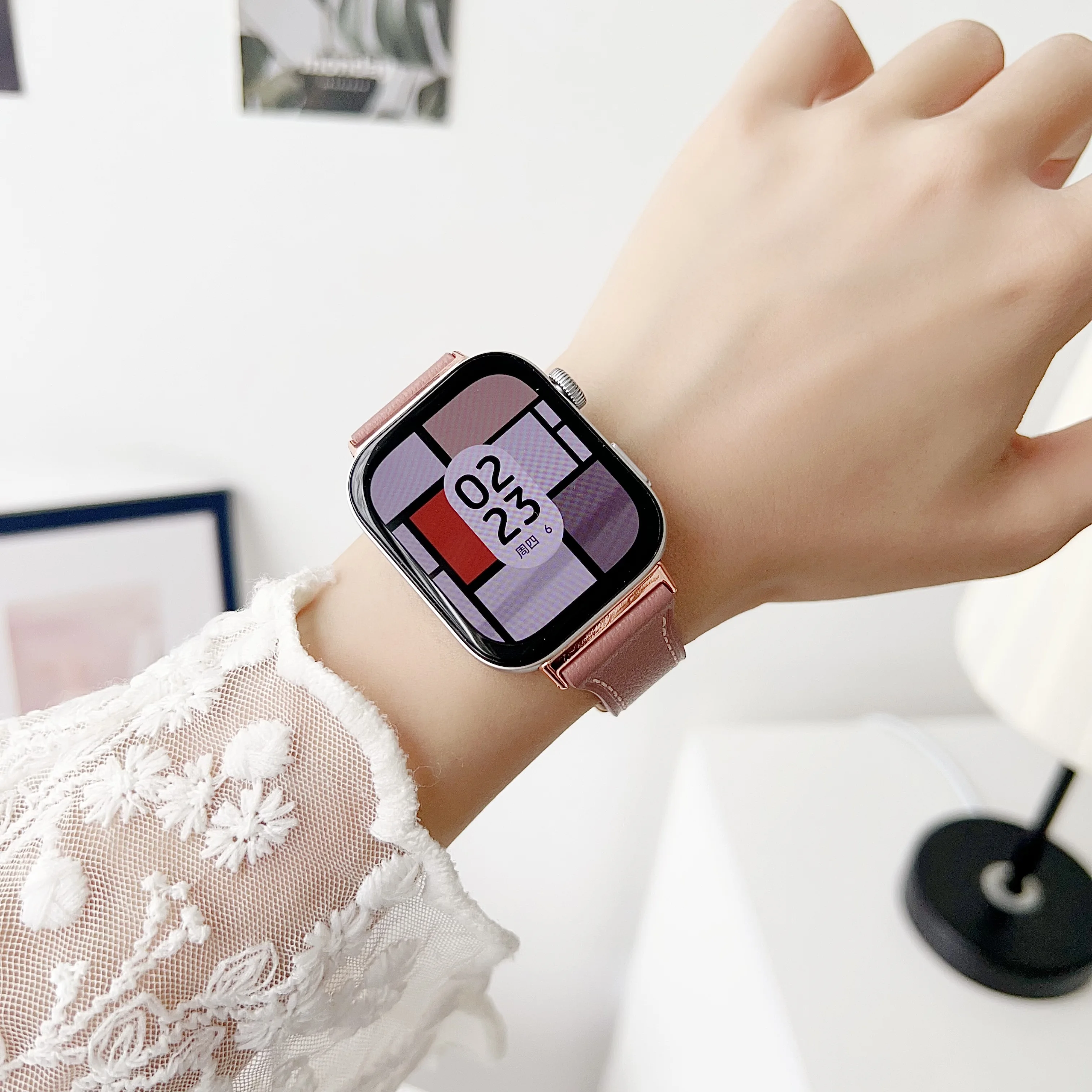 NEW Classic buckle with plain leather strap For Huawei Watch FIT3 Smartwatch strap for men girl lady FOR huawei fit3