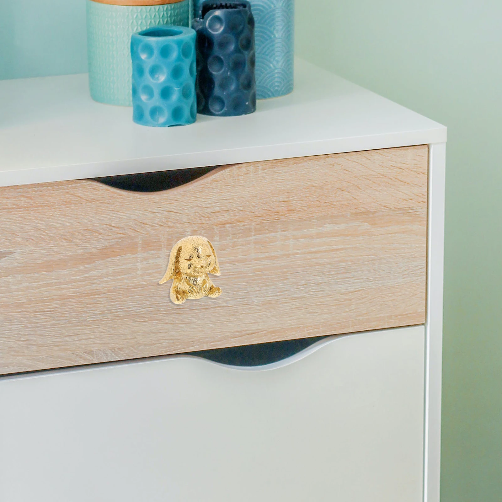 

Brass Handle Decorative Knob Drawer Pull Door Cabinet Accessory Cupboard Knobs Closet Bunny