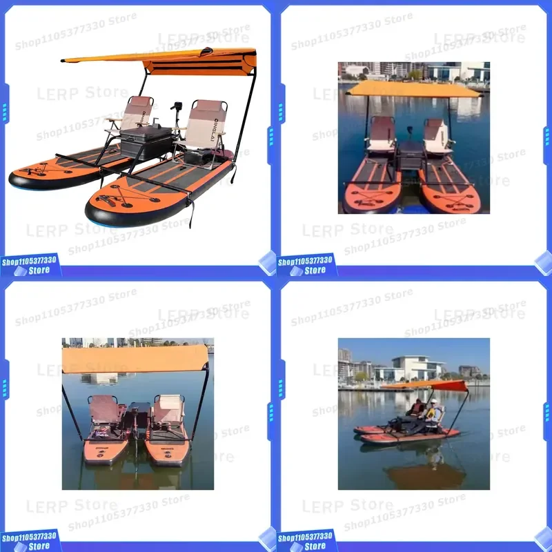 SC320 Road Asian Boat Inflatable Pedal Kayak Outdoor Water Drawing Flat Boat Leisure Sightseeing Boat
