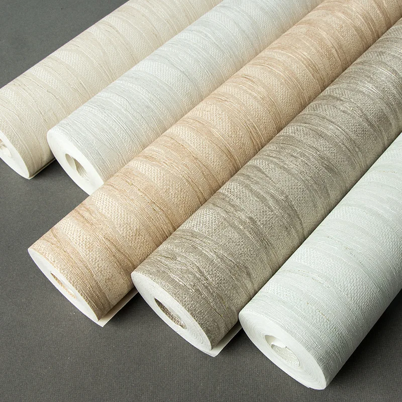 

Simple Wallpaper Plain Bright Surface Vertical Stripe Modern Home Decoration Living Room Bedroom Waterproof Thick PVC Wallpaper