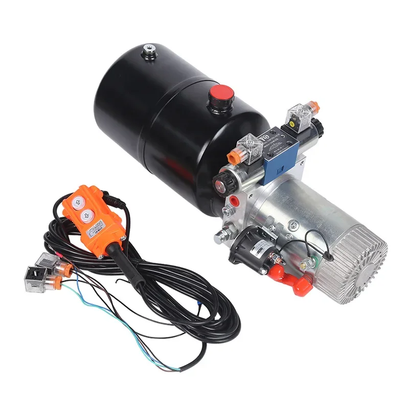 Freight elevator DC double-acting solenoid valve control 12V24V hydraulic power unit electric lift