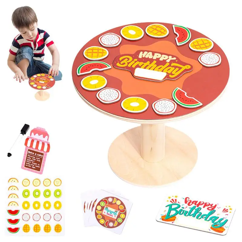 Matching Cakes Matching Sorter Puzzle Toy Matching Color & Shape Cakes Skills Study Toys Learning Toy Travel Bingo Game