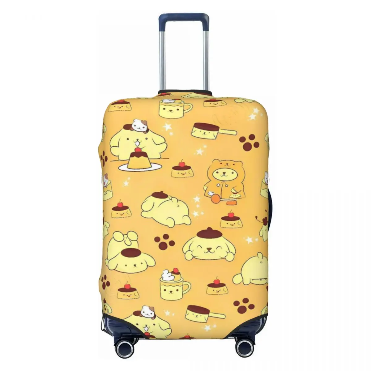 

Pom Pom Purin Cartoon Anime Suitcase Cover Cruise Trip Flight Strectch Luggage Case Protector