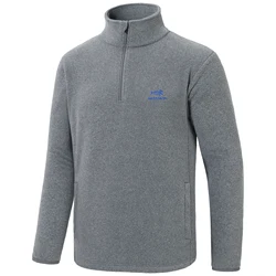 BASSDASH Men's Quarter Zip Jacket Mid Weight Polar Fleece Pullover Outdoor Warm Breathable Long Sleeve Sweatshirt
