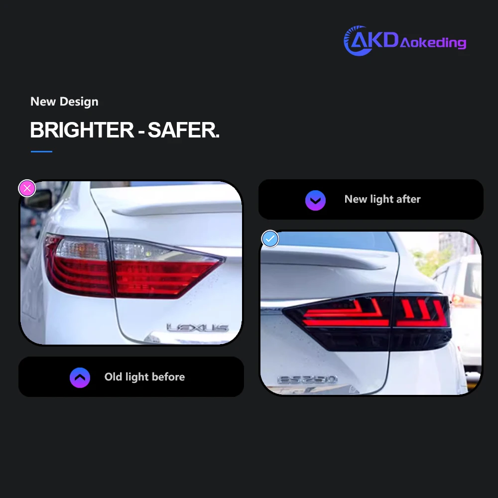 

Стайлинг автомобиля задний фонарь для Lexus ES250 2013-2017 ES300 светодиодный задний фонарь ES350 DRL сигнальный тормозной задний ход автоаксессуары