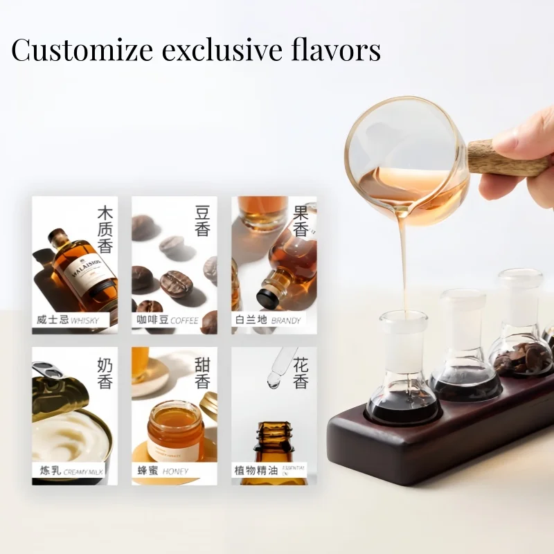 Five tube cigar Sealed Glass Tube Cigar Moisturizing Box for Multiple Scents Fragrance Balance Cigar Care Accessory gift box - Image 3