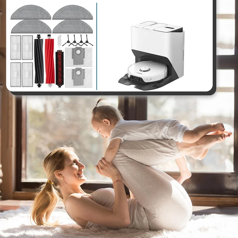 Für roborock s8 pro ultra roboter staubsauger hauptseite bürste hepa filter mop tuch staubbeutel ersatzteile zubehör