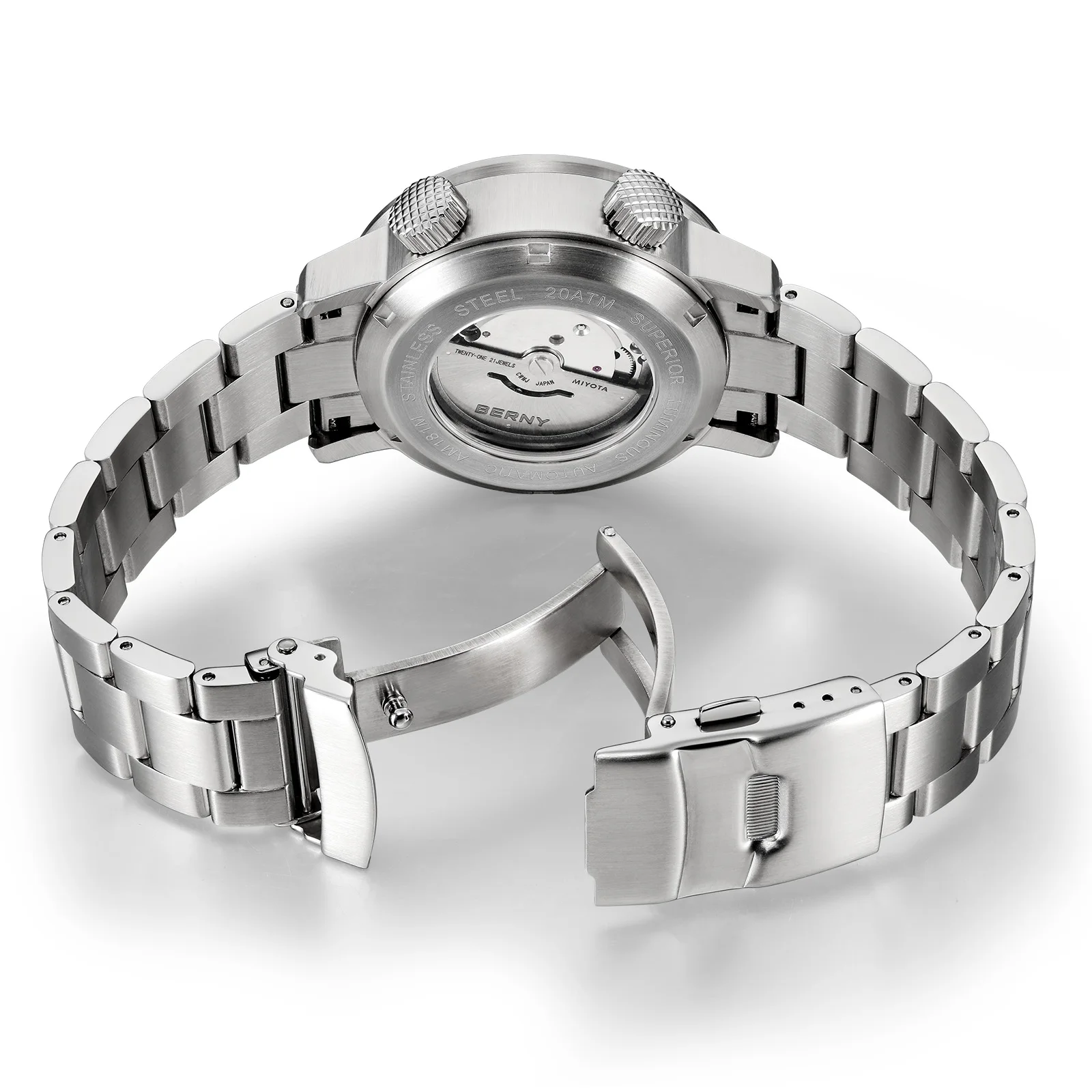 BERNY Watch Stainless steel strap for AM181M/AM181MS replace - Image 4