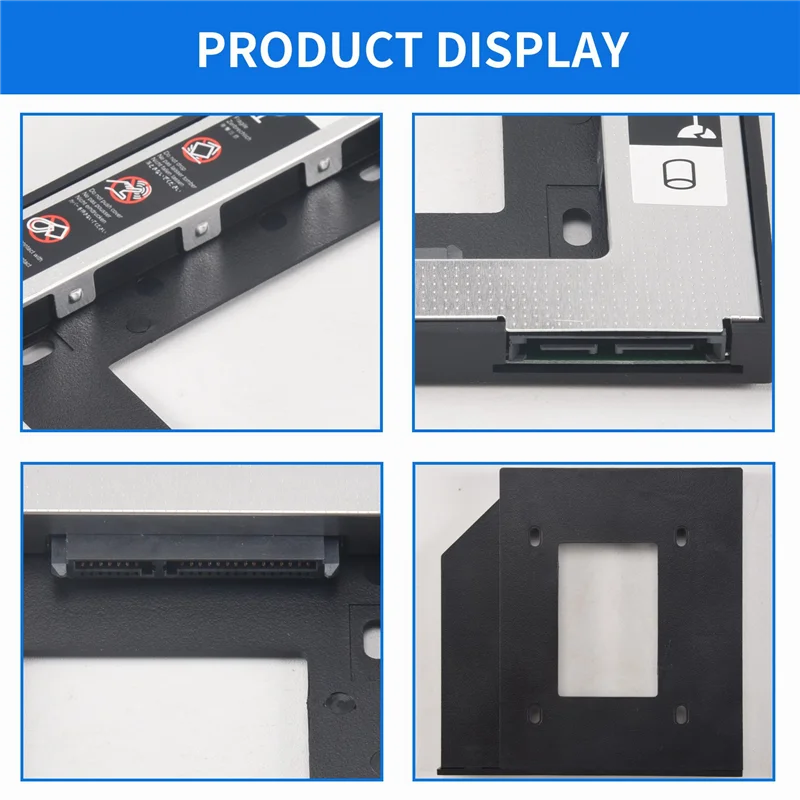 Nieuw! ! Universele Sata 2Nd Hdd Ssd Harde Schijf Caddy 9.5Mm Voor Cd/Dvd-Rom Optische Bay Voor Hdd sataii Sdd Harde Schijf Beugel