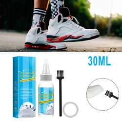 1bottle 30ml White Shoe Cleaner White-Sneakers Cleaning Tools With Making Tape High Quality Household Cleaning Brush Accessories