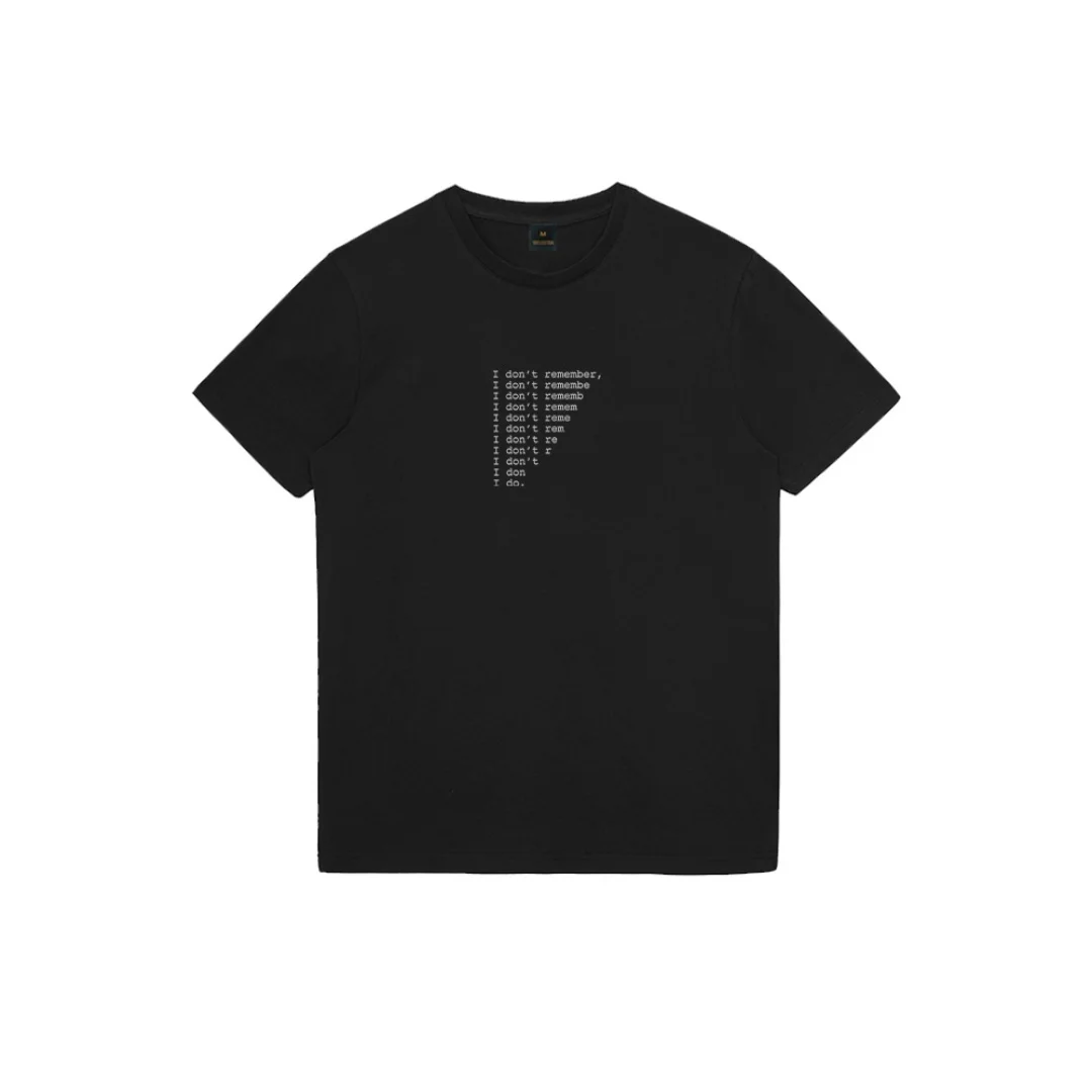 Футболка с рисунком букв «Я не помни», летняя модная спортивная мужская футболка из чистого хлопка, детская одежда, футболки Y2k Woman