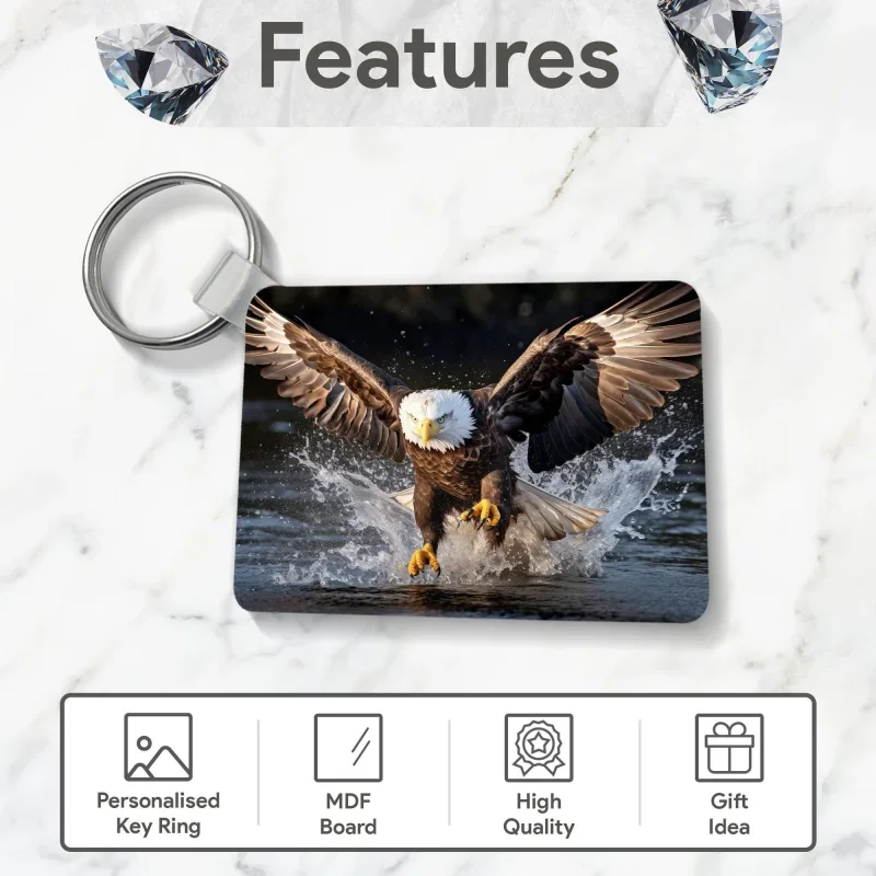 Custom 1/2 Photos Keychain Personalised Double-sided Commemorative Key Ring Unique Keepsake Gift Customized Keepsake Gifts