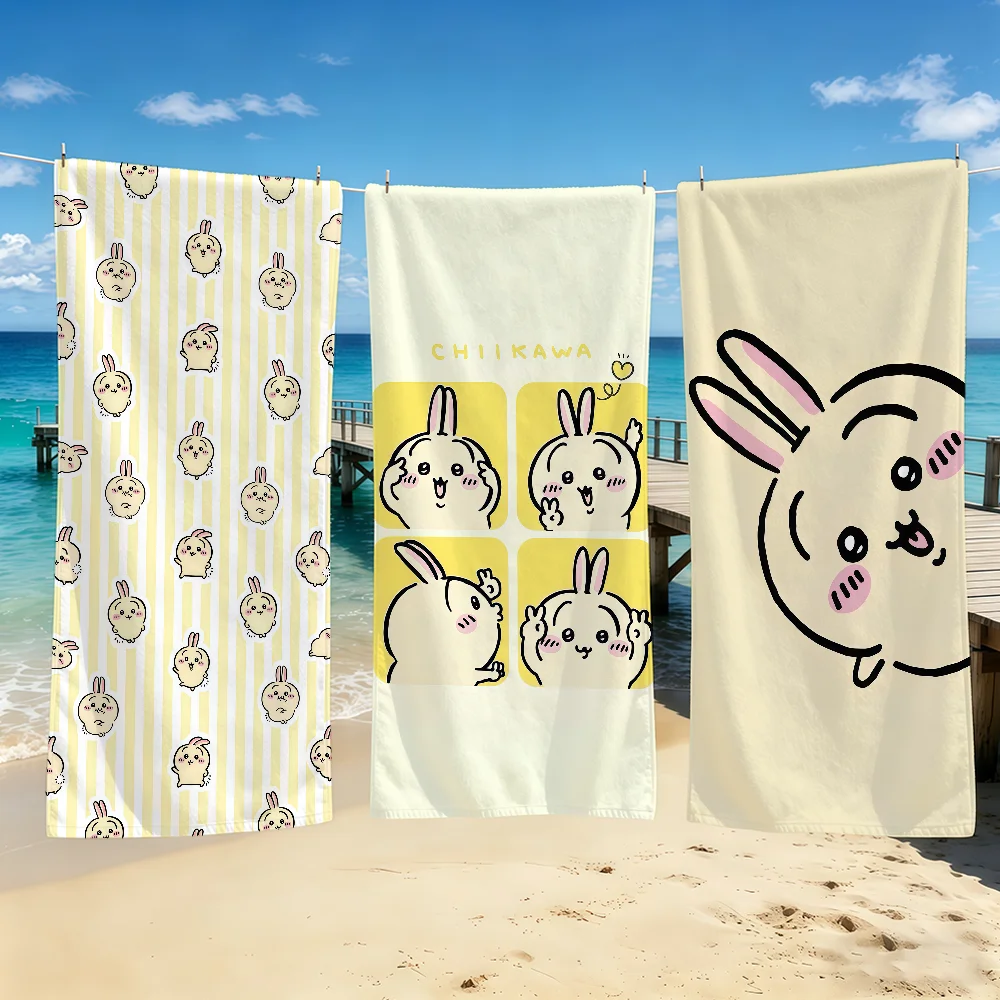 U-Usagi-ES Towel For Outdoor Camping Beach Towel Super Cartoon Absorbent Cute Quick-Drying Summer Towel