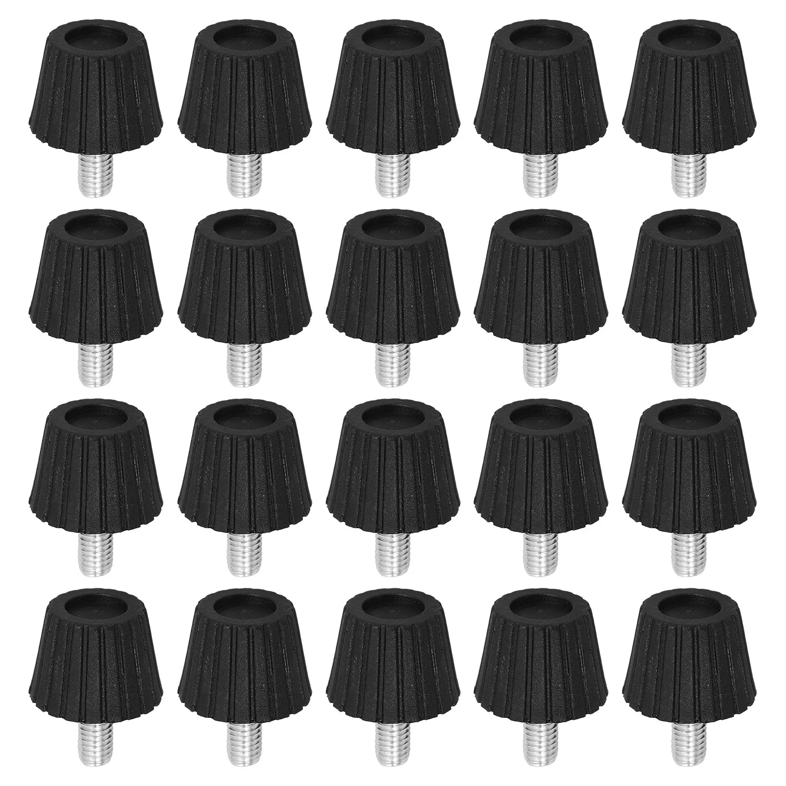 20Pcs Adjustable Chair Feet Screw on Furniture Pads Noise Reducing Anti Scratch Floor Protectors for Tables Chairs Sofas Cabinet