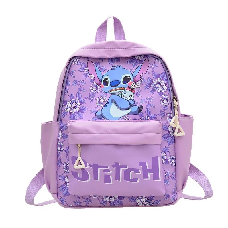 

Disney Schoolbag New Cartoon Stitch Primary School Students Environmental Protection Water-repellent Burden Reduction Backpack