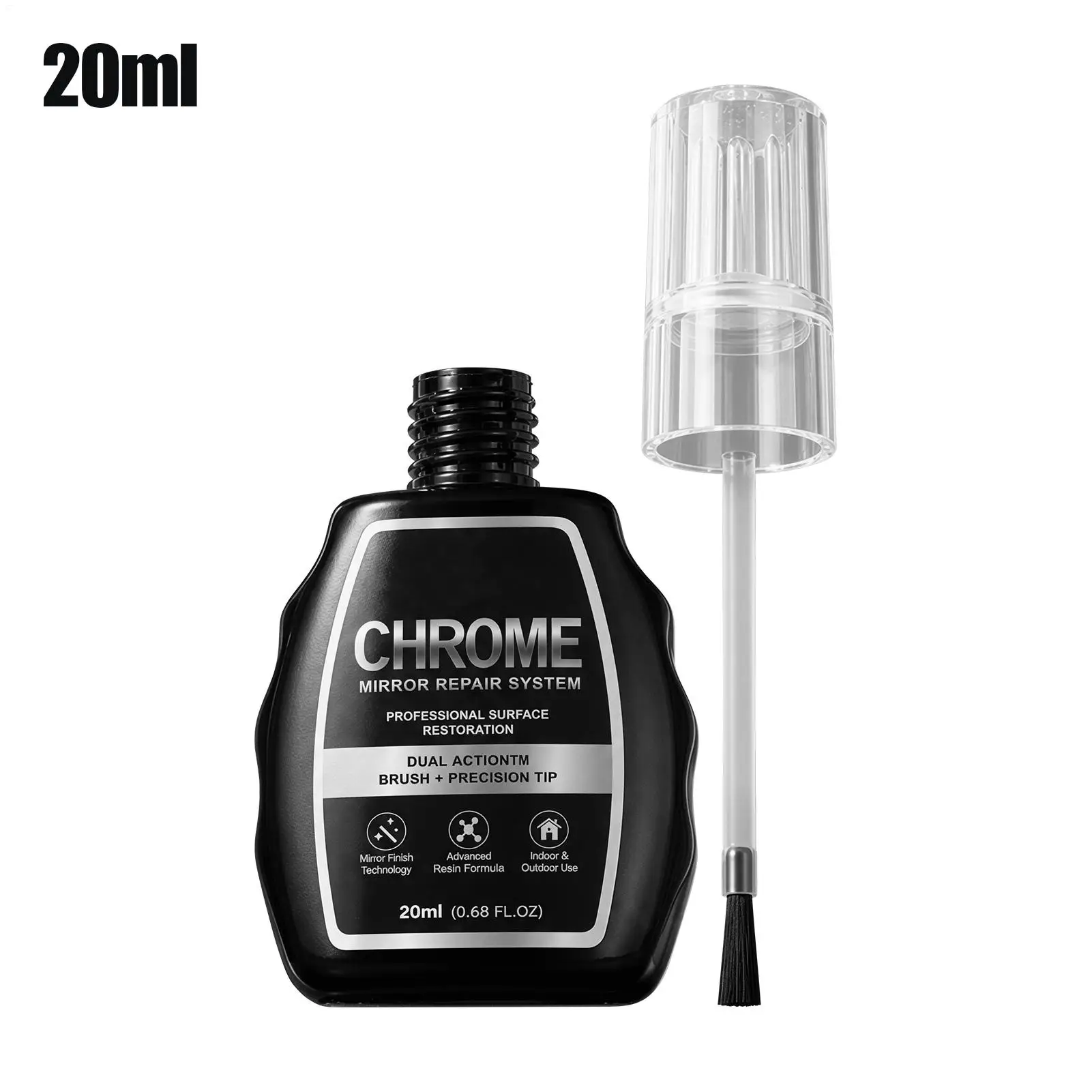 Automotive Chrome Silver Touch-Up Paint | Scratch Repair  Refinishing for Trim and Door Handle Accents