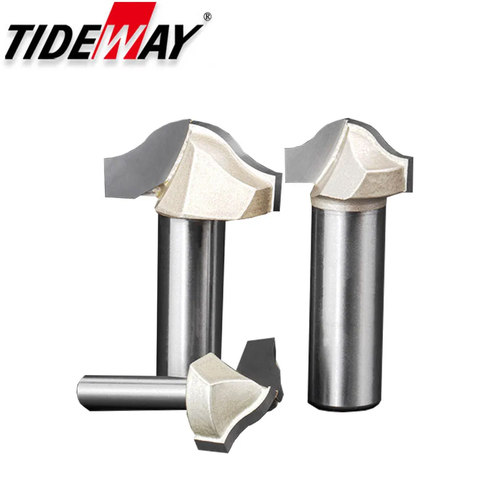 Tideway Round Bottom Clearing Bit Professional Grade Woodworking Cutters CNC Tool  Line Type Trimming Milling Cutter For Wood