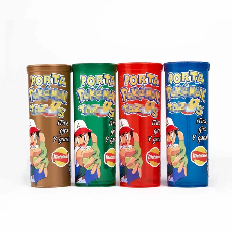 Porta 포켓몬 슈퍼 메가 마스터 피카츄 밀크캡 라운드 칩 카드, 완전 컬렉션, 병, 1G, 169PCs, 신제품