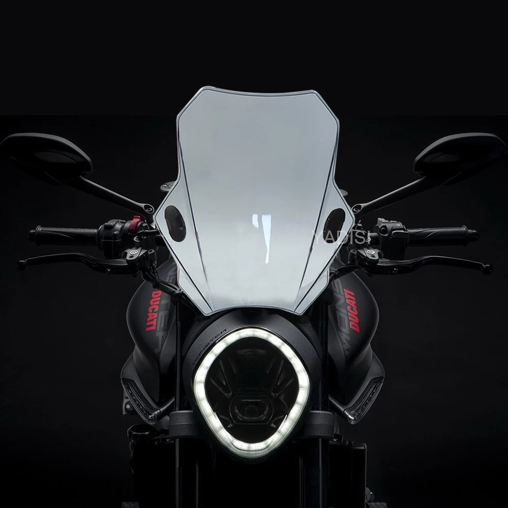 Motorcycle Windscreen Universal For DUCATI MONSTER 696 796 821 1100 EVO SCRAMBLER 1100 ICON URBAN ENDURO CLASSIC Windshield