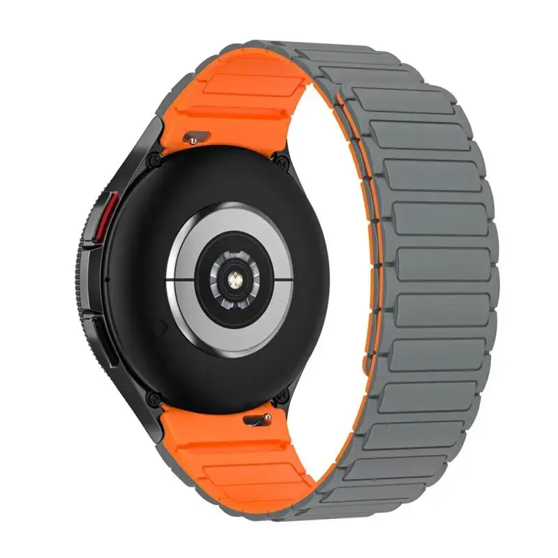 Keine Lücken 20 mm Silikon-Magnetband für Samsung-Uhr Galaxy 7 6 5 4 44/40 mm 6Classic 43 mm 47 mm 42/46 mm Armband 5Pro 45 mm Armband – Detail 20