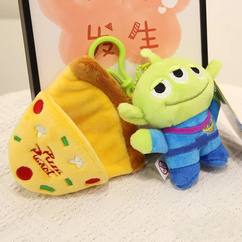 Potdemiel Disney Toy Story Alien mignon Kawaii trois yeux garçon en peluche pendentif sac d'école sac à dos pendentif porte-clés en peluche pendentif