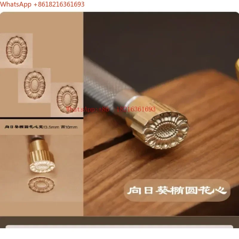 Limited Offer 304 Stainless Steel Three-dimensional Skull No. 2 Leather Engraving Printing Combination Tool Vegetable Tanned Le