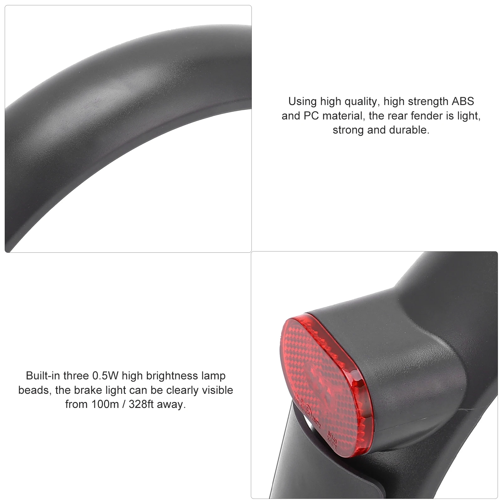 سكوتر كهربائي محمول مدمج، تصميم خلفي فريد من نوعه مع كتلة الضوء الخلفي لـ Mijia M365