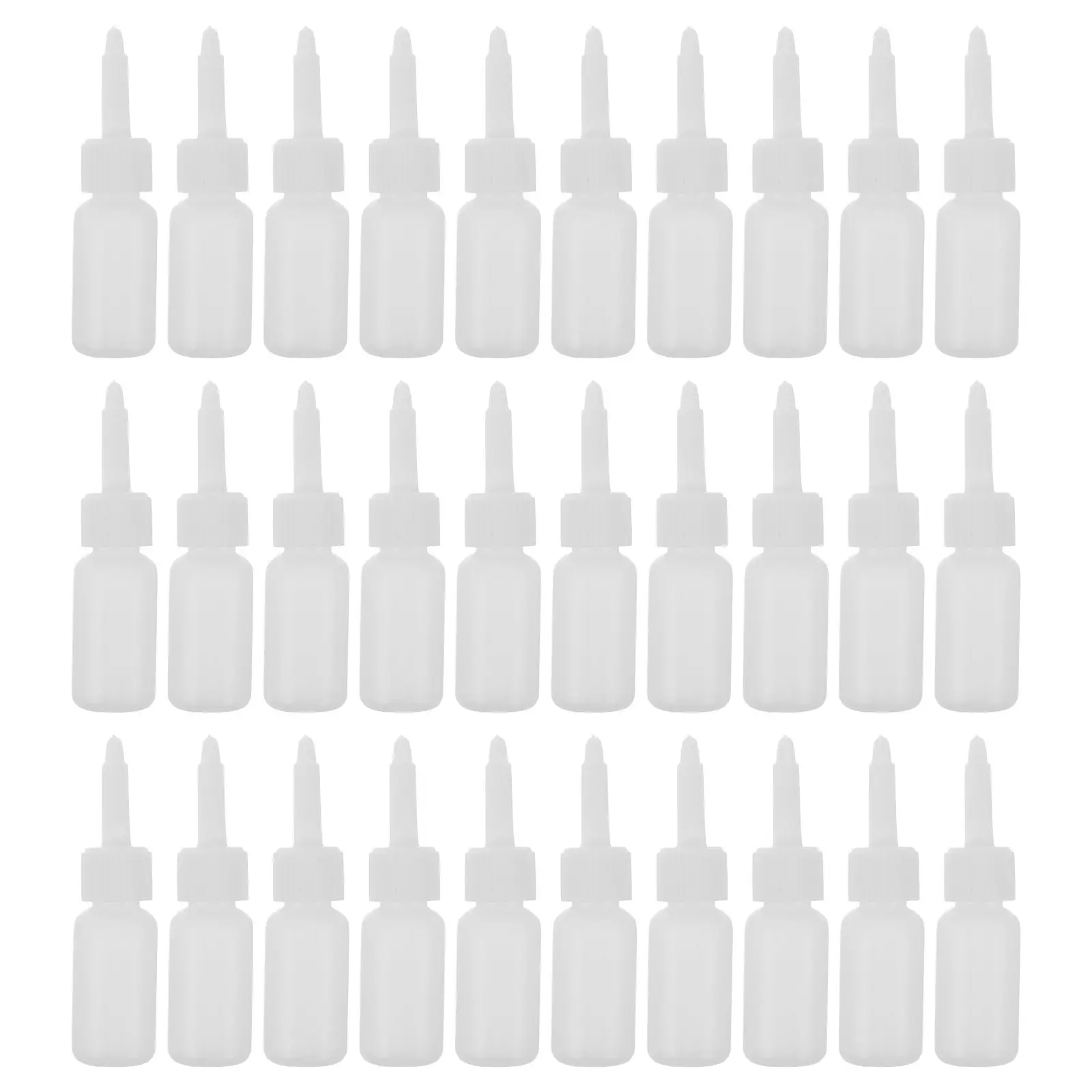 

50pcs Tattoo Pigment Storage Bottles Clear Reusable Plastic Refillable Ink Containers For Artists Squeeze Dispensing Bottles