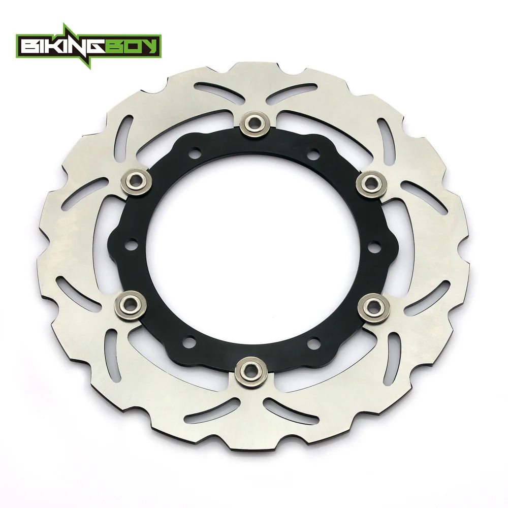 BIKINGBOY Front Brake Discs Rotors Disks For Yamaha XP 500 T-Max 2008 2009 2010 2011 XP500 ABS 08-11 267mm Stainless Steel Set