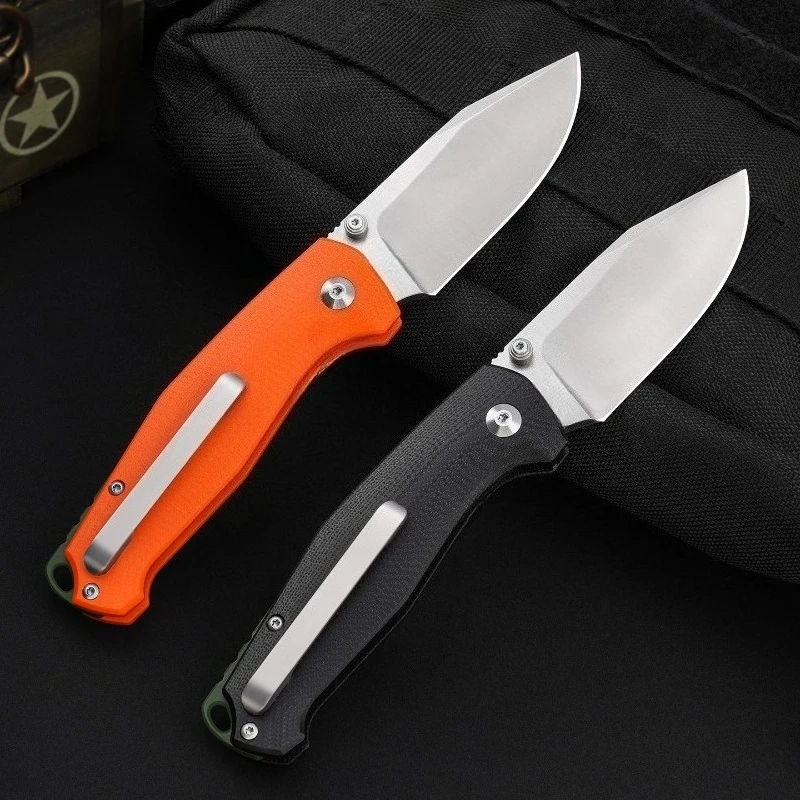

New FX-523 Outdoor Camping Folding Knife 7CR13 Blade G10 Handle Pocket Survival Tactical Hunting Utility Fruit Knives EDC Tools