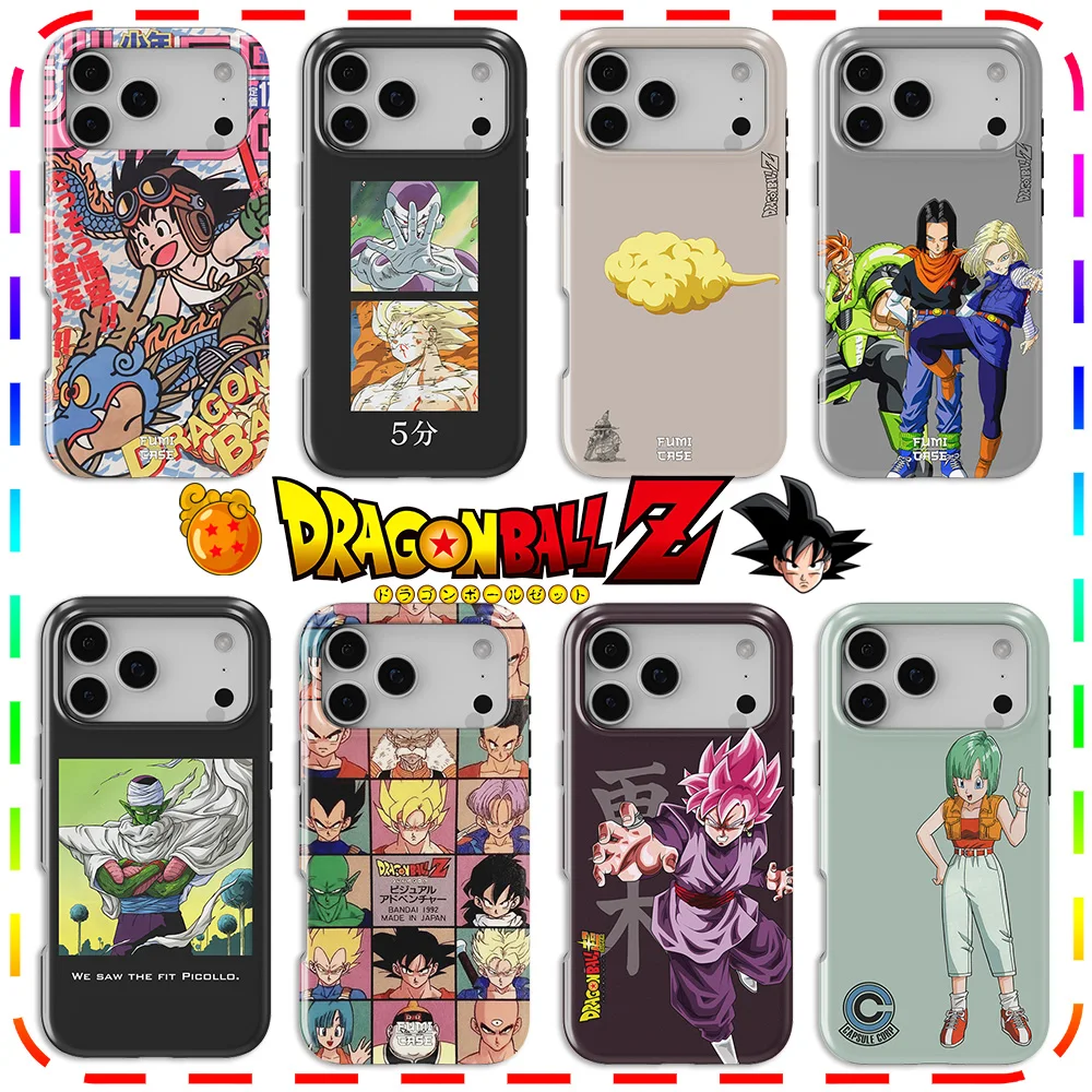 Luxury Clmj Cool Goku Anime Dragons Balls  Phone Case for iPhone 17 17e 16e 16 15 14 13 12 11 Air Pro Max Plus Double-layer