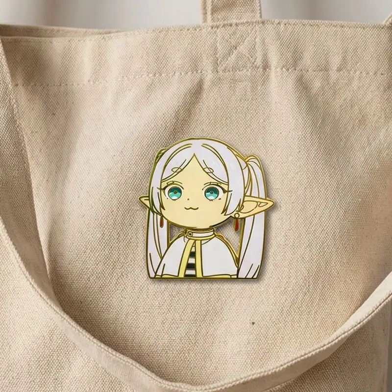 Hot New Premium Kawaii Frieren Metal Enamel Pins Badge Brooch Backpack Jacket Decor Anime Collectible