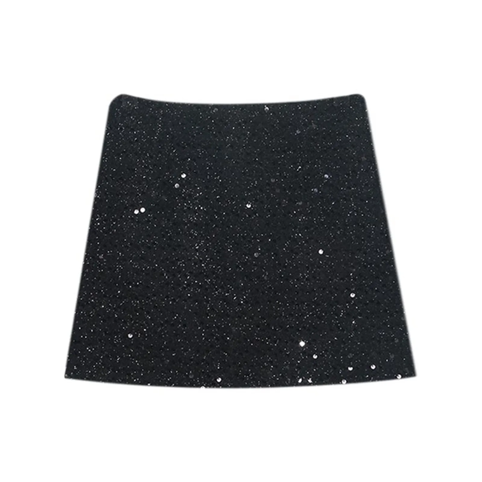 Women High-Waisted Slim Fit Spicy Sequins Tweed Bustier Skirt Anti-Glare A-Line Package Hip Short Skirt Glitter Versatile Skirts