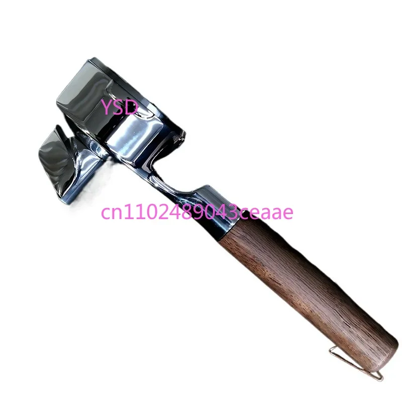 Split hot mom slayer coffee machine bottomless handle walnut 316 stainless steel