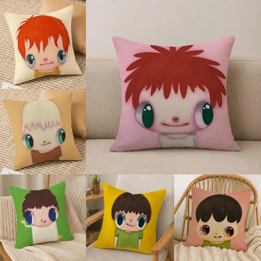 Funda de Cojín J-Javier Calleja, Juego de Fundas de Almohada de Lino Natural, Decoración Todo en Uno para Sofá, Dormitorio y Silla