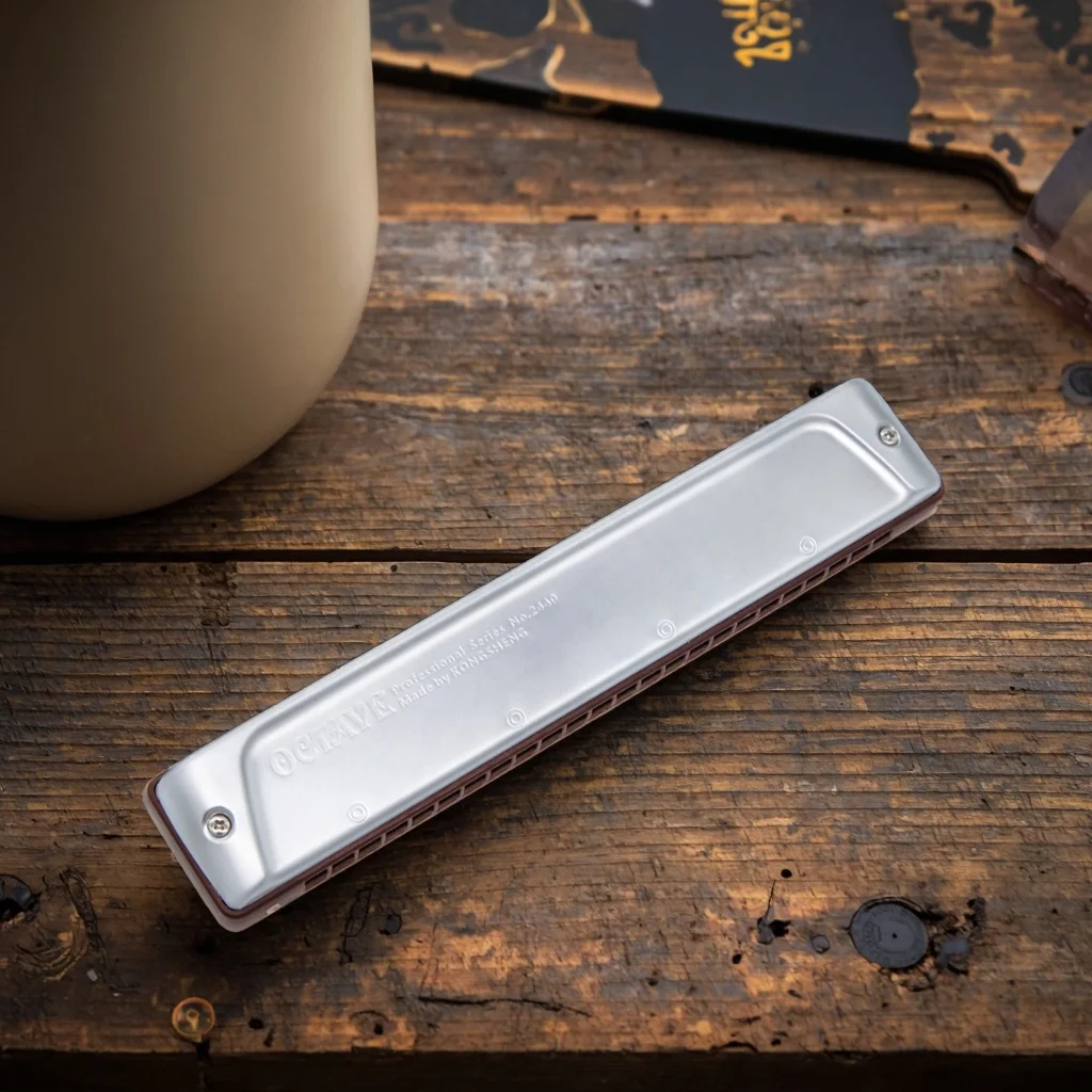 

Professional 2440 Octave Harmonica with Enhanced CC#DD#EFF#GG#AA#B 12 Keys Providing Optimal Playing Experience