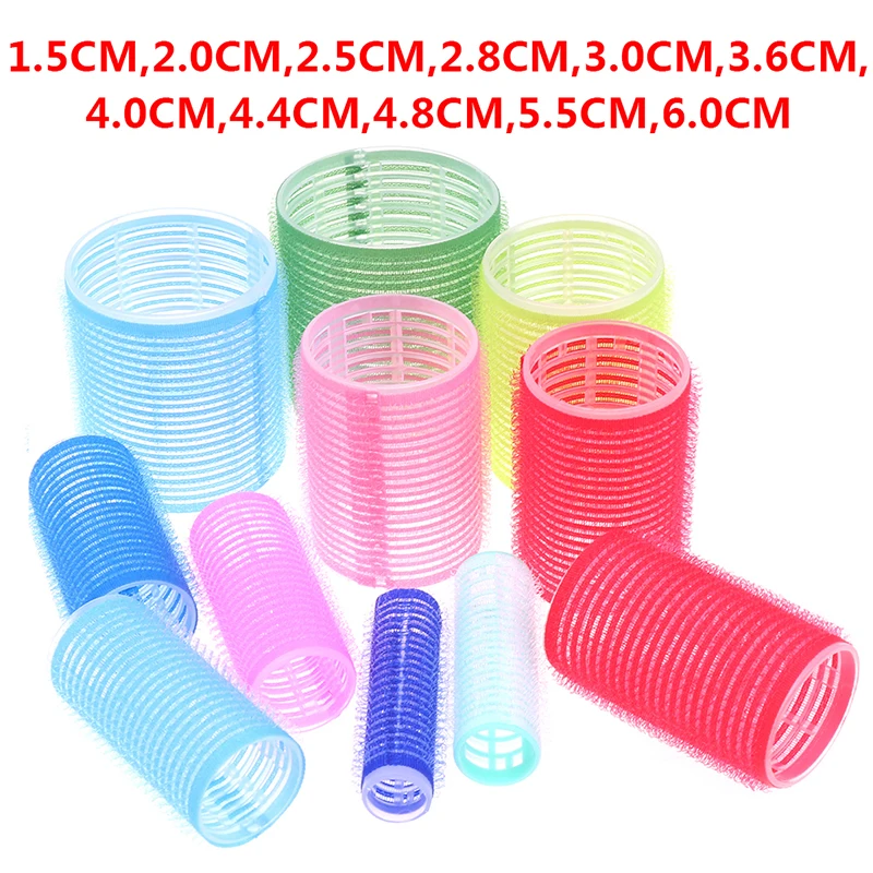 Hair Rollers 6Pcs Curlers Self Grip Holding Rollers Hairdressing Curlers Style