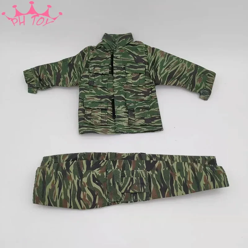 1/6 skala Camouflage Jacke mit Hose Anzug Set Modell für 12in Action Figur Spielzeug