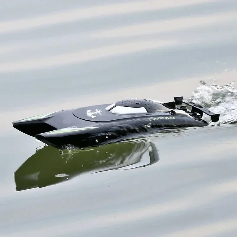 2.4g Remote Control Boat High Speed Remote-Controlled Rowing Speed Boat Yacht Children'S Competition Boat Water Toy Boat Model