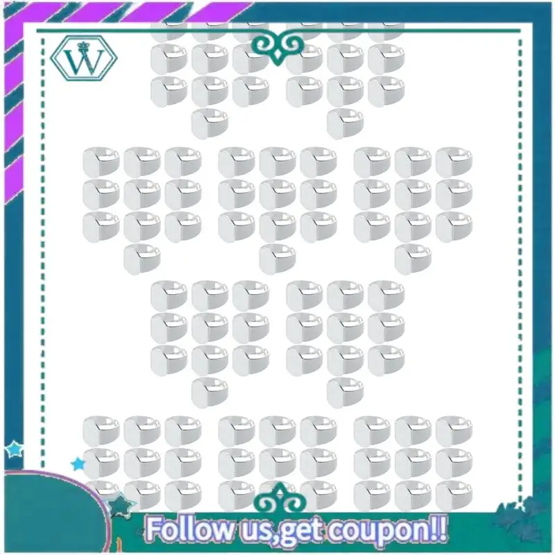 

A09P 100 шт. 15 мм серебряного цвета, овальный регулируемый держатель для колец