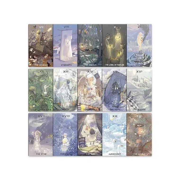 بطاقات الموسمية البعيدة الجميلة 80 قطعة من بطاقات أوراكل التارو أداة العرافة الساحرة الحديثة علم التنجيم لعبة لوحة الحفلات السحرية
