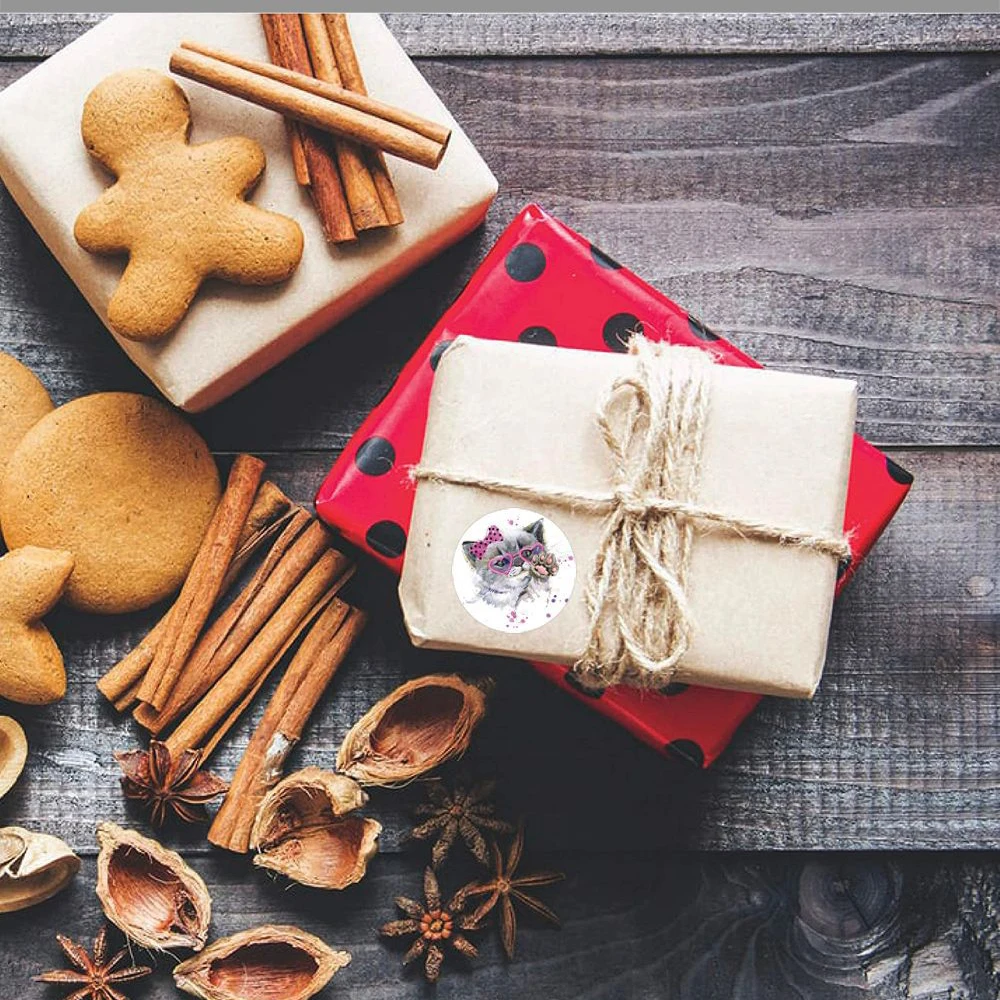 Animal Reward Adesivos para Crianças, Adesivo de Motivação Divertida, Gato e Cão Adesivo, Incentivo do Professor da Escola, Papelaria Estudante, 1 ", 500Pcs