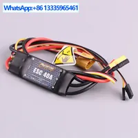 FMS Predator 40A Model Aircraft ESC 3A Switch BEC Configuration Brushless ESC Fixed Wing with Reverse Thrust Function