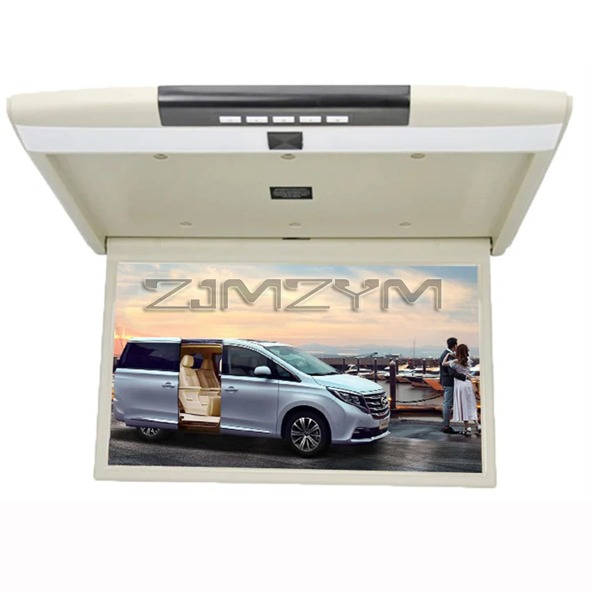 17.3 Inch Multimedia MP5 Video Playre Car Monitor HD LCD Screen Cars Ceiling TV Roof Mount Display  Mirror Link FM IR USB HDMI