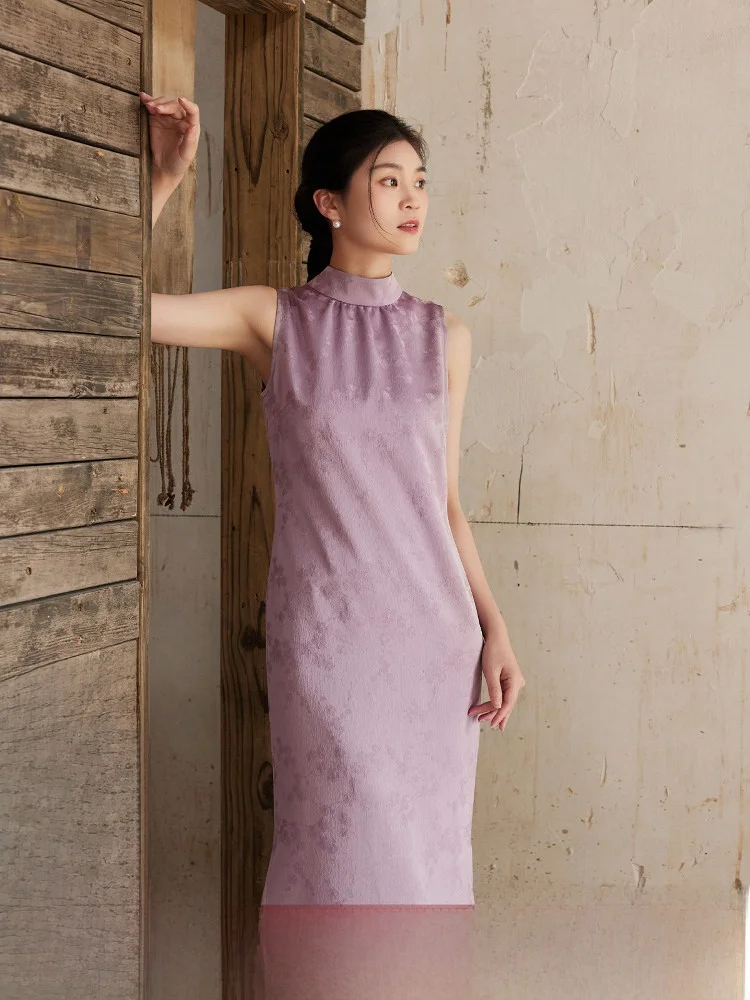

Ele Chinese Sle Reformed Dr Women's Summer New Sle Svel Slim Fit Two-Way Wear Long Qipao Dr