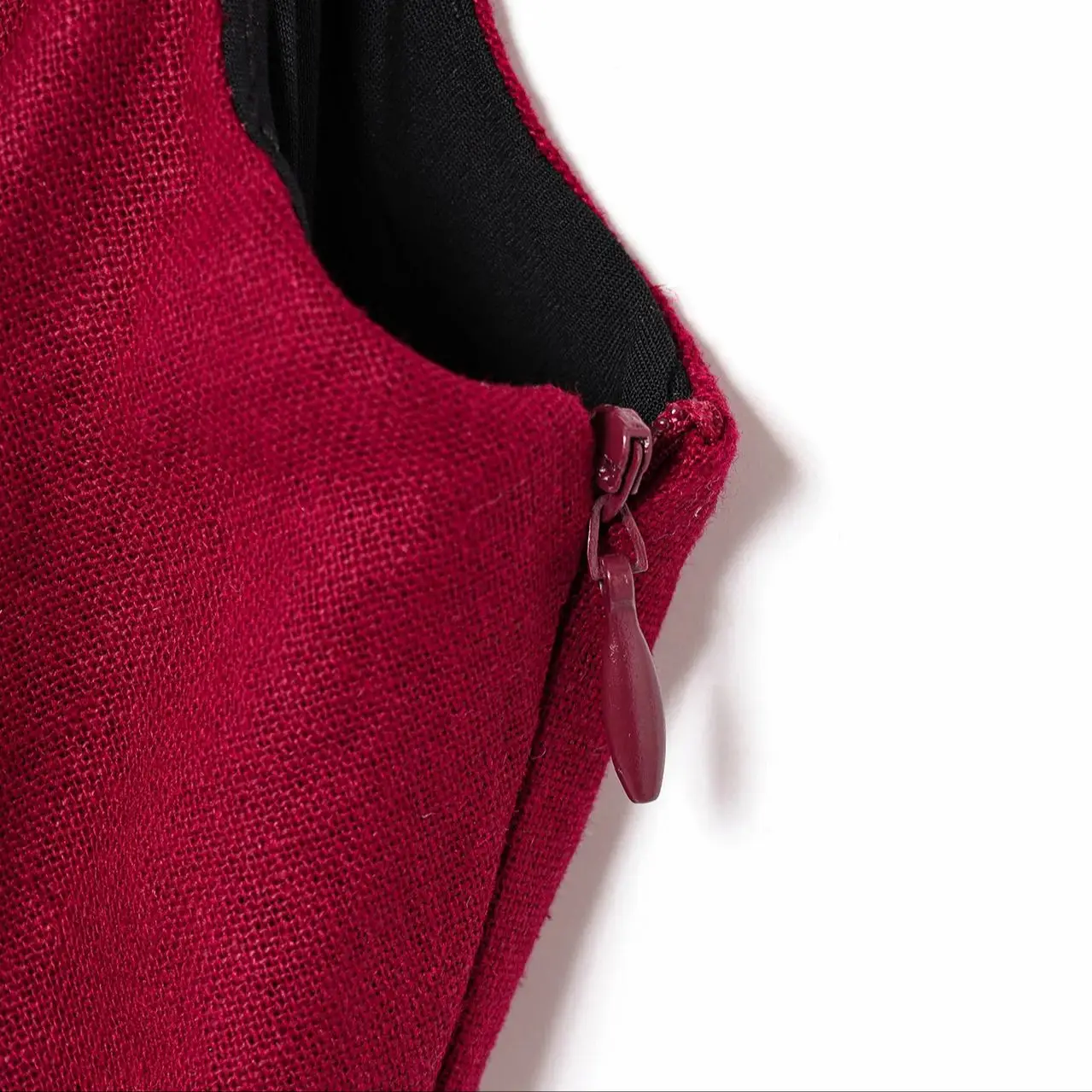 Women's Pleated Asymmetric Evening Dress Retro Slim O-neck Sleeveless High Waist Side Zipper Slit Dress Summer New Chic Top